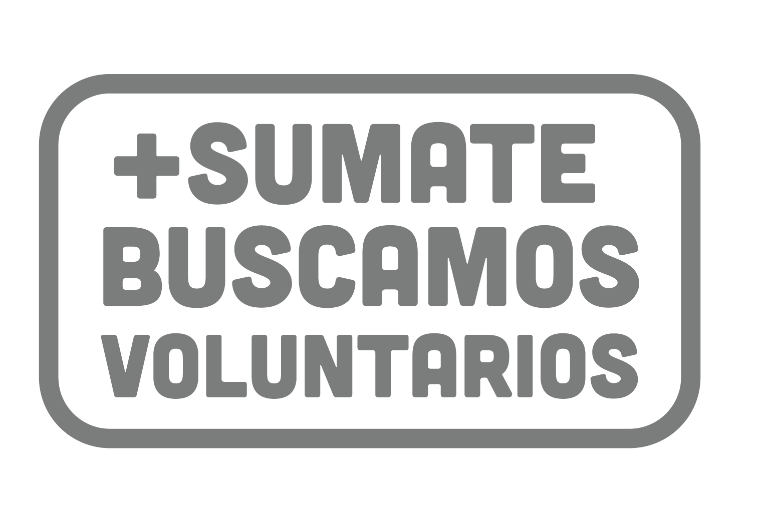 Sumate. Buscamos voluntarios